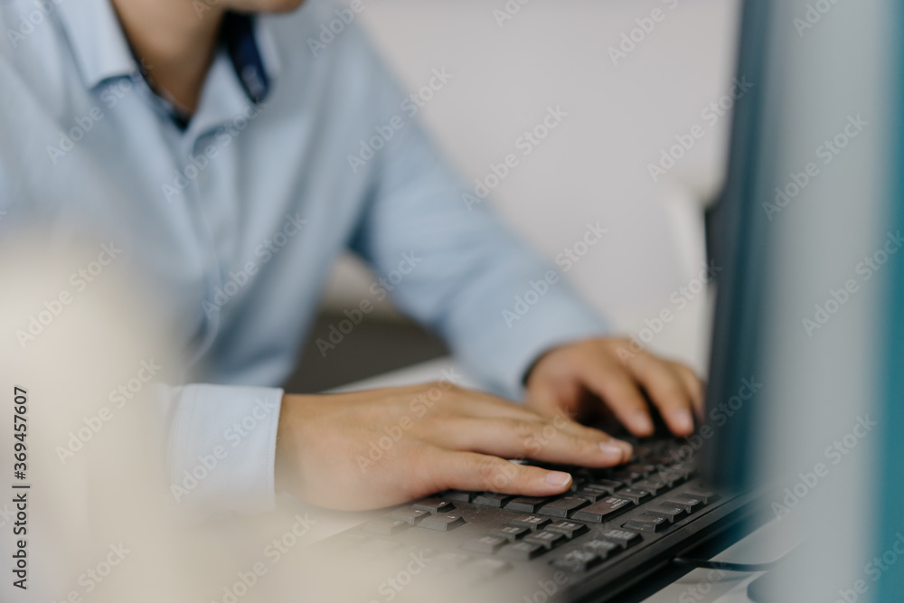 businessman working in office businessman working in office