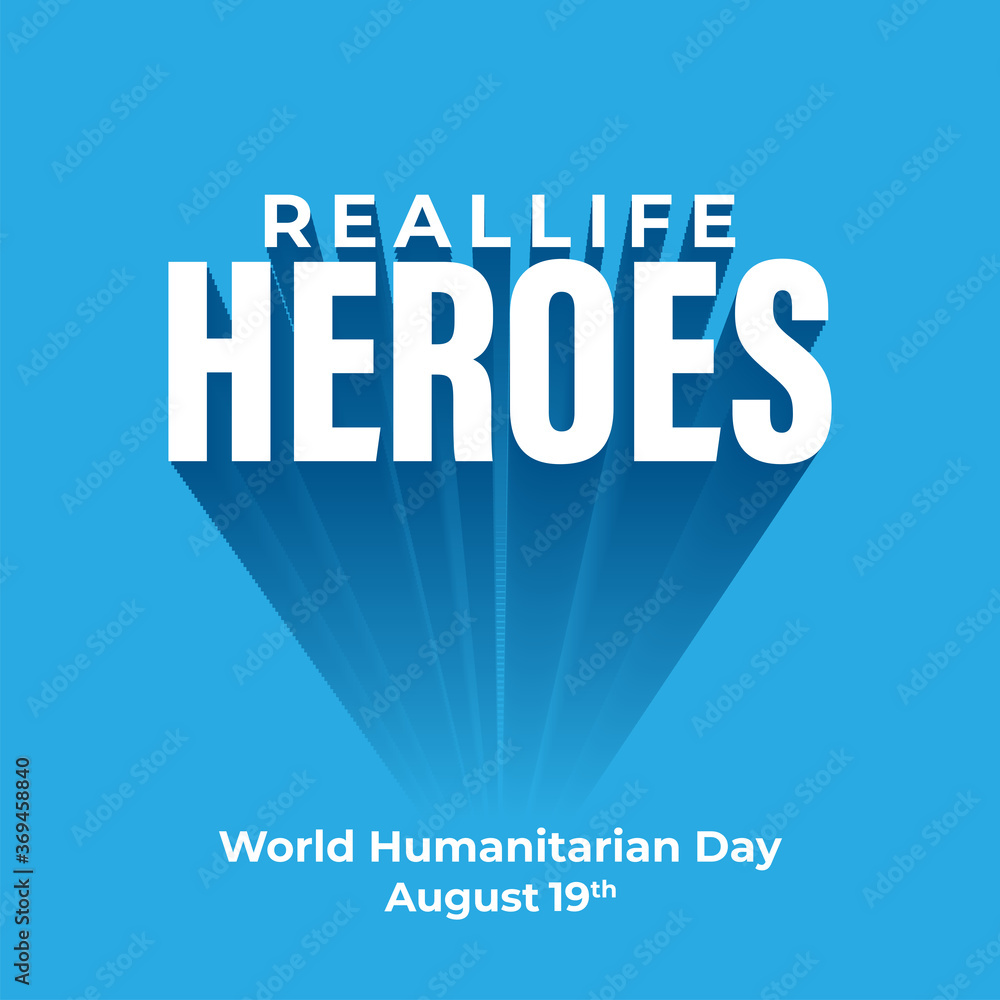 Obraz premium Vector Illustration Of World Humanitarian Day.