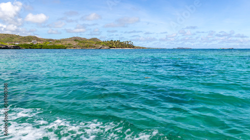 Fototapeta Naklejka Na Ścianę i Meble -  Summer seascape in The Caribbean Island in Martinique in France