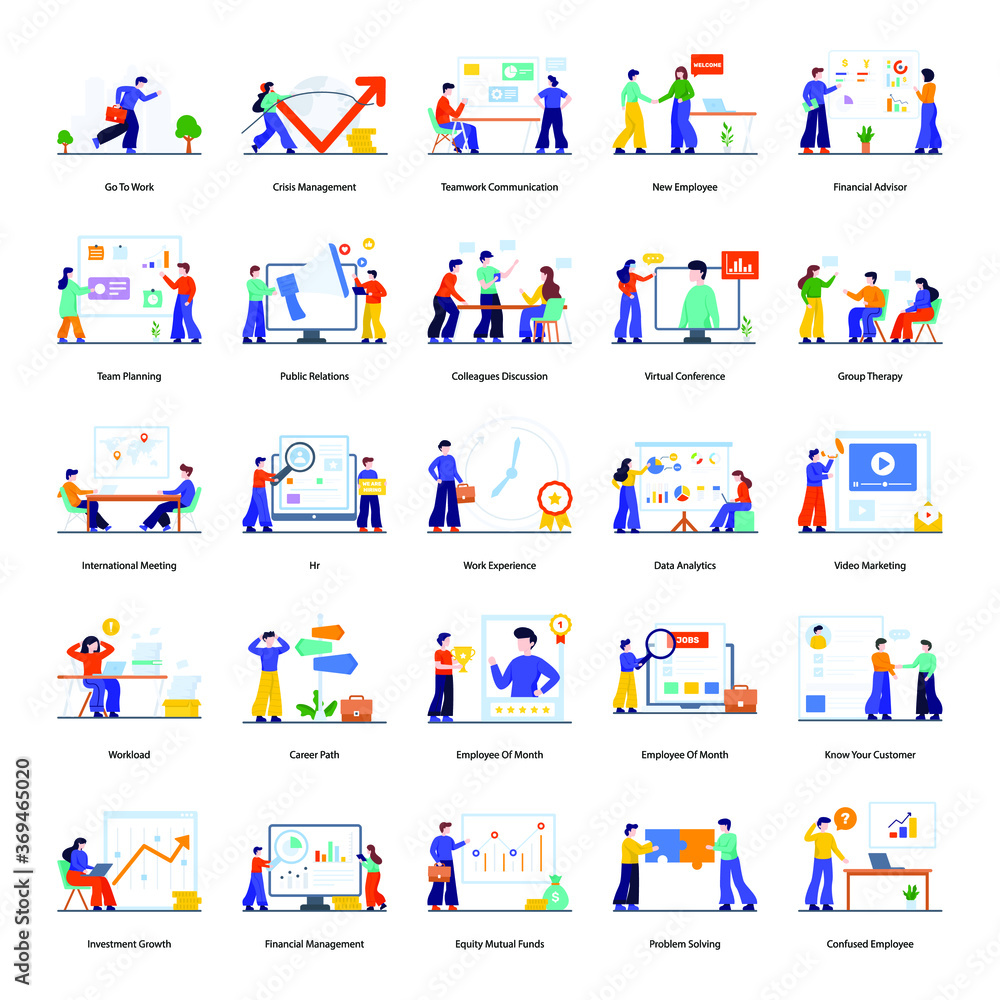 Teamwork and Team Building In Flat Vectors Style
Teamwork and Team Building In Flat Vectors Style