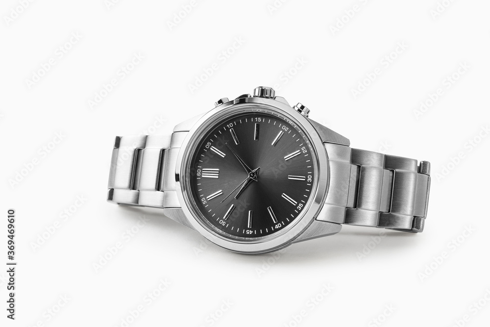 Luxury watch isolated on white background. With clipping path. Clean watch. Men watch. Luxury watch isolated on white background. With clipping path. Clean watch. Men watch.