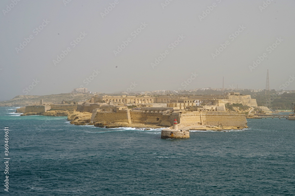 View on Fort Saint Elmo from Valletta, Malta