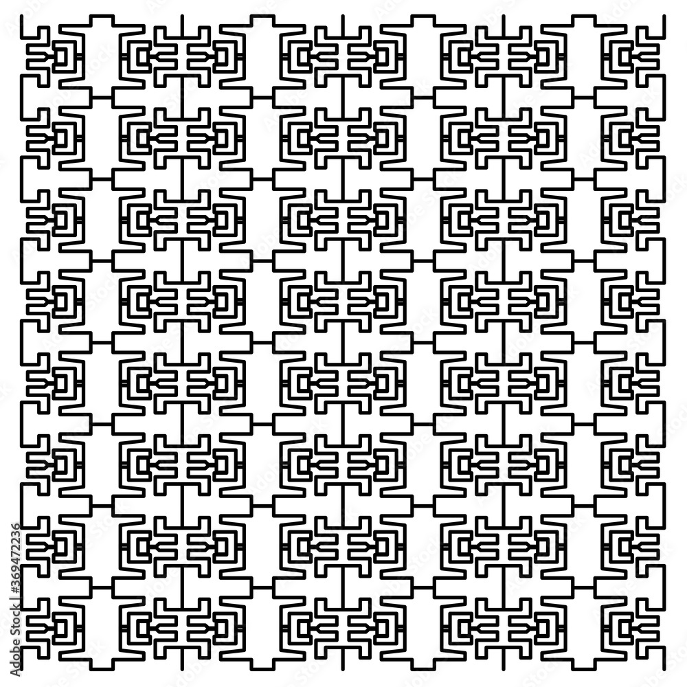 Fototapeta premium LUXURY DESIGN ORNAMENTS GEOMETRIC AZTECS PATTERN