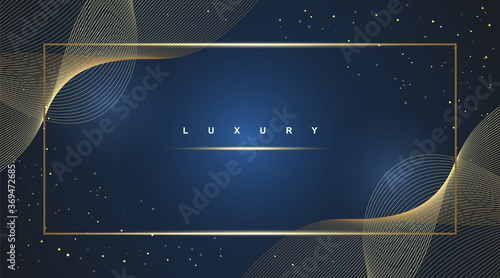 Luxury background, wave vector abstract modern shiny color gold design element 