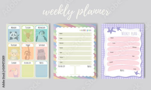 Beautiful weeklies, diaries and notes