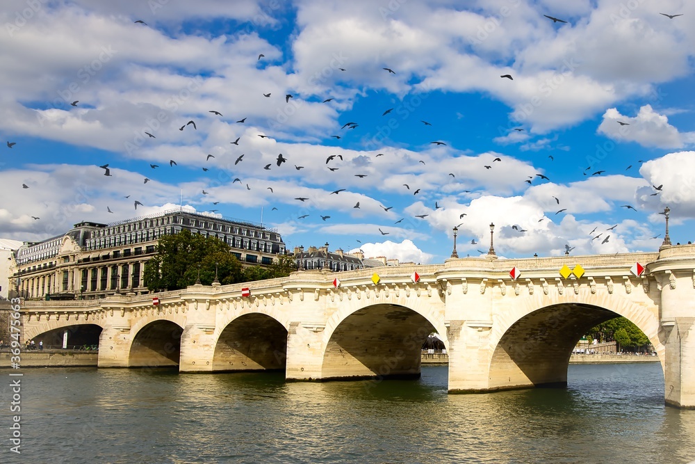 Naklejka premium Mitten in Paris 