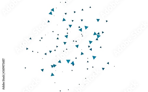 Light BLUE vector pattern in polygonal style. Decorative design in abstract style with triangles. Pattern for busines ad, booklets, leaflets