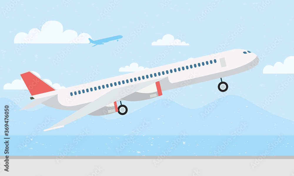 Obraz premium airplane transport airline isolated icon
