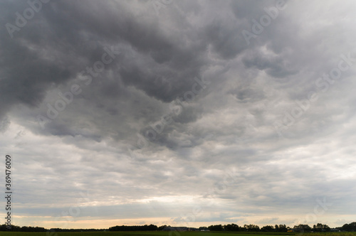 Cloudy sky near Sleen, The Netherlands