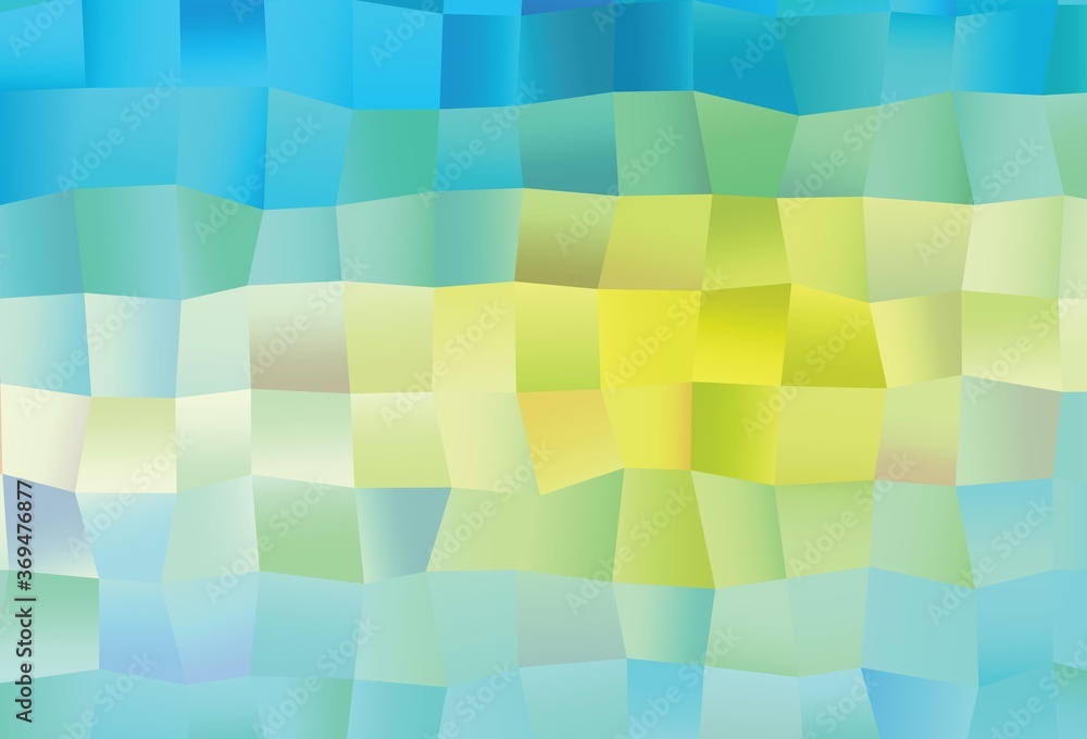 Light Blue, Yellow vector cover with polygonal style. Light Blue, Yellow vector cover with polygonal style.