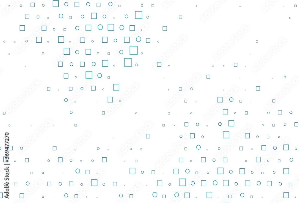 Light BLUE vector background with circles, rectangles. Light BLUE vector background with circles, rectangles.
