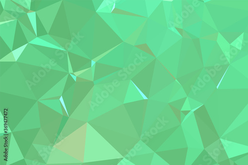 Abstract textured Light Green polygonal background. low poly geometric consisting of triangles of different sizes and colors. use in design cover, presentation, business card or website.