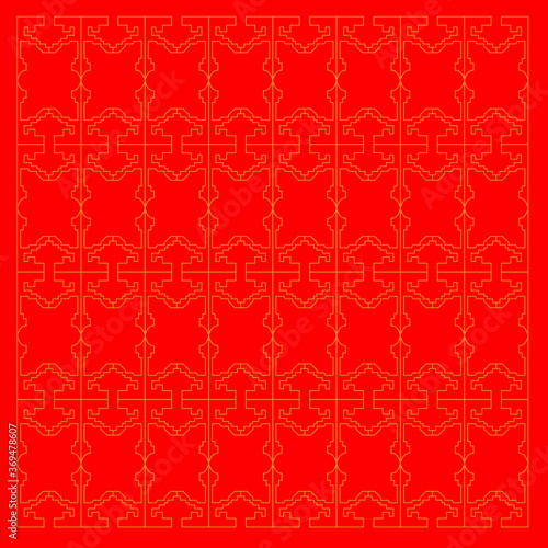 LUXURY DESIGN ORNAMENTS GEOMETRIC AZTECS PATTERN