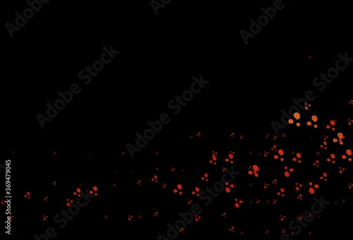Dark Red, Yellow vector background with bent lines.