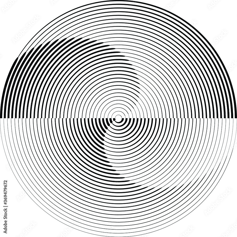 Lines in Circle Form . Spiral Vector Illustration .Technology round. Wave Logo . Design element . Abstract Geometric shape . Lines in Circle Form . Spiral Vector Illustration .Technology round. Wave Logo . Design element . Abstract Geometric shape .