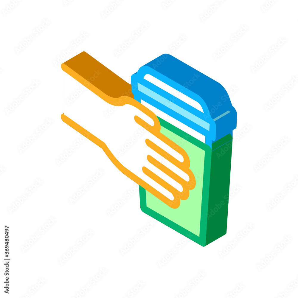 hand holding drink cup icon vector. isometric hand holding drink cup sign. color isolated symbol illustration hand holding drink cup icon vector. isometric hand holding drink cup sign. color isolated symbol illustration