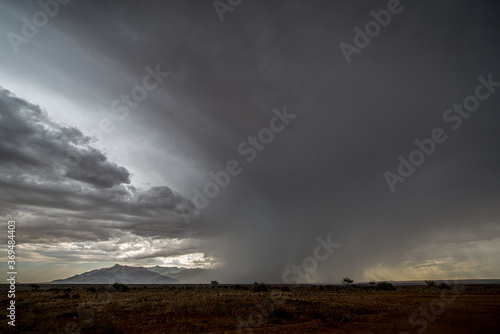 A storm in Namibia