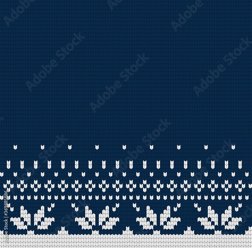 Christmas Seamless pattern or scandynavian pattern, vector illustration winter traditional fabric ornament. photo