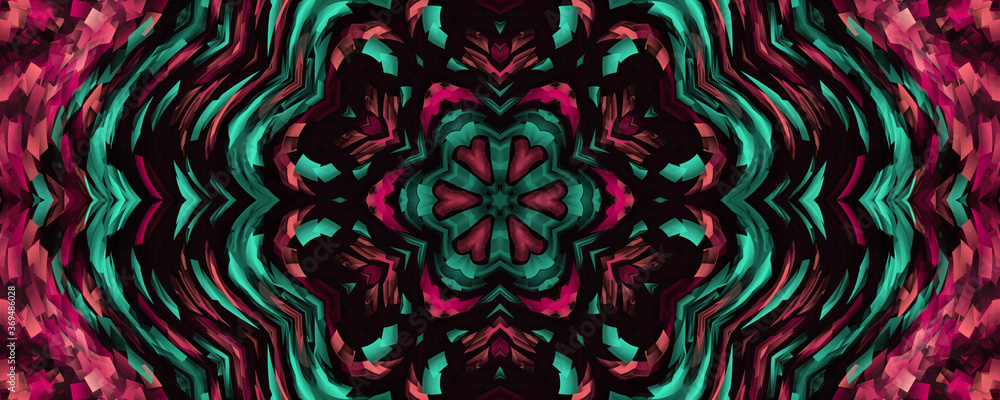 Kaleidoscope abstract background abstract classic pattern.