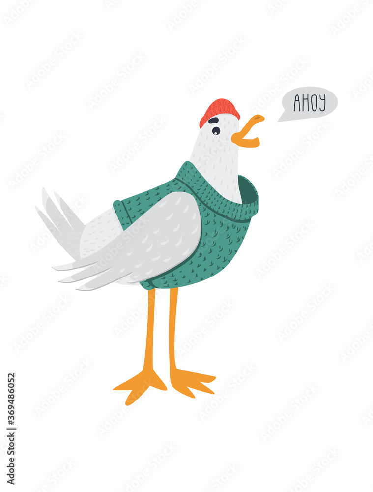 Sailor seagull says AHOY Sailor seagull says AHOY