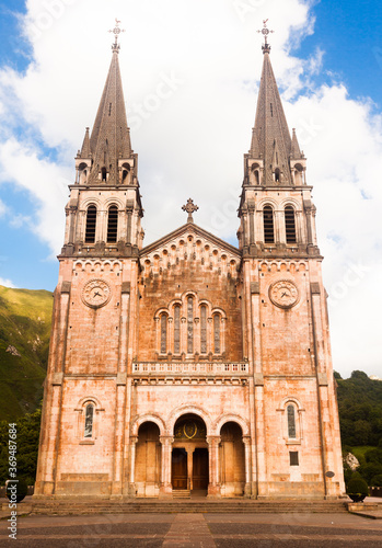 basilica of santa maria la real in covadonga. Asturias. Spain © caftor