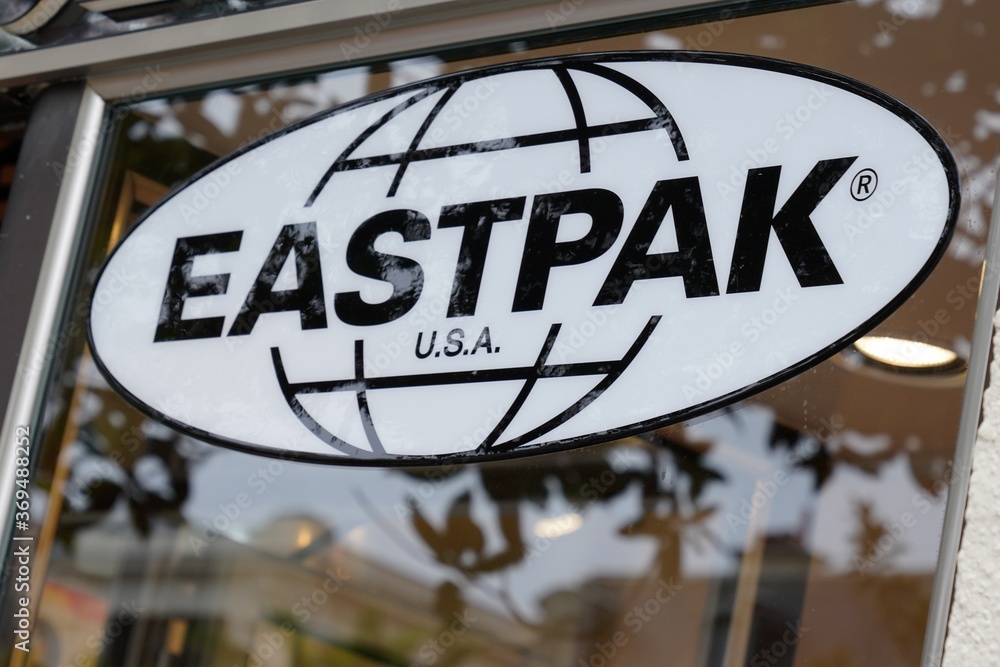 Eastpak shop logo and text sign for bags store brand Stock Photo | Adobe  Stock