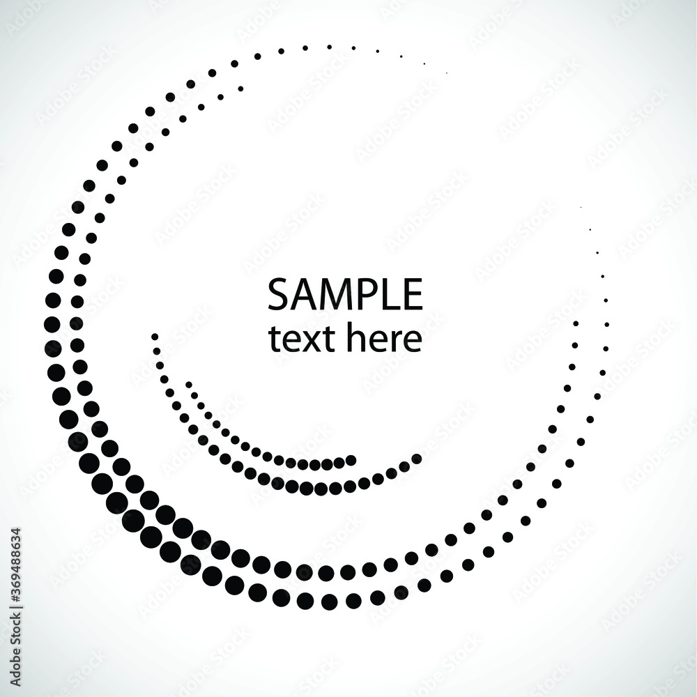 Halftone dots in circle form. round logo . vector dotted frame . design element Halftone dots in circle form. round logo . vector dotted frame . design element