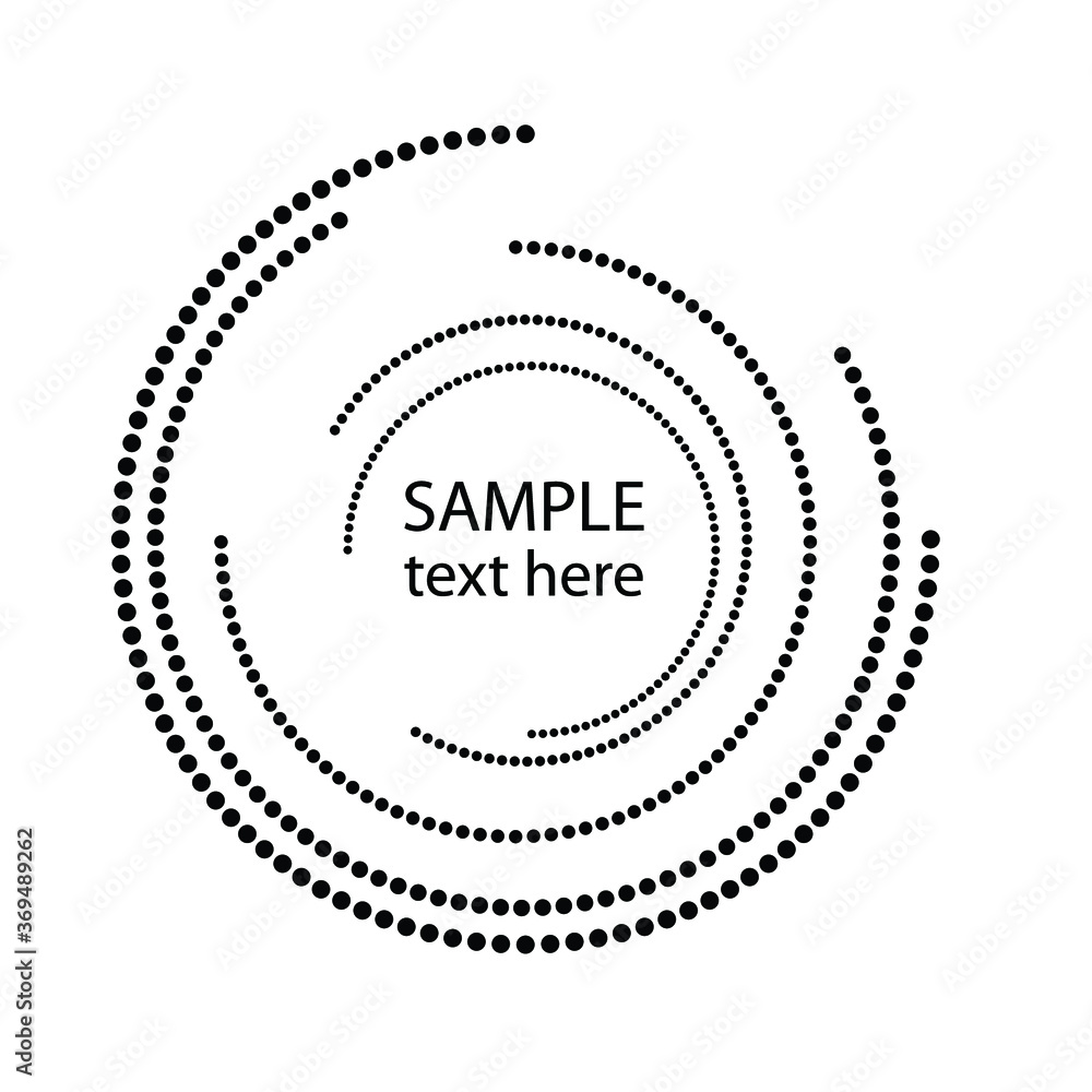 Halftone dots in circle form. round logo . vector dotted frame . design element Halftone dots in circle form. round logo . vector dotted frame . design element