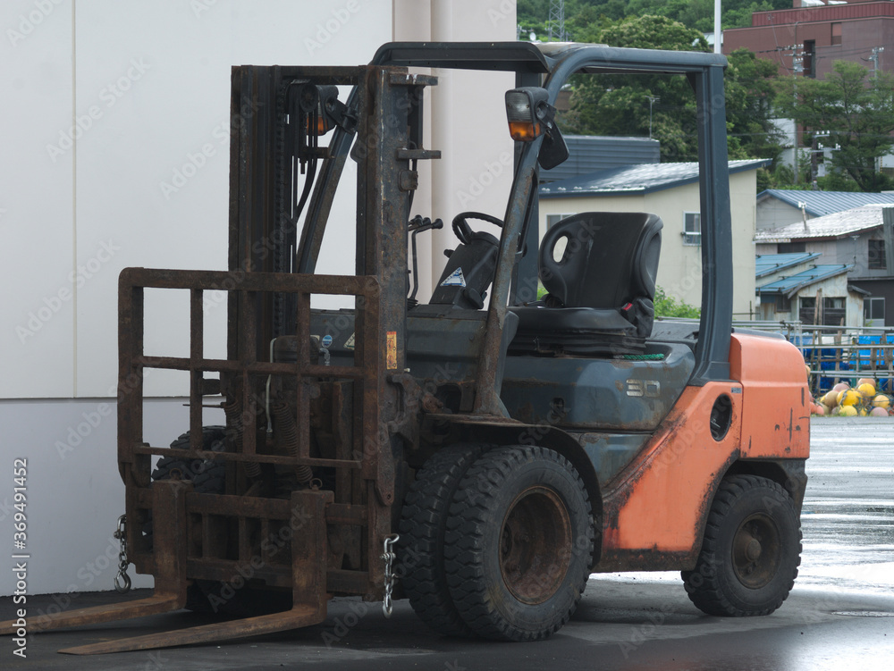 forklift in a factory