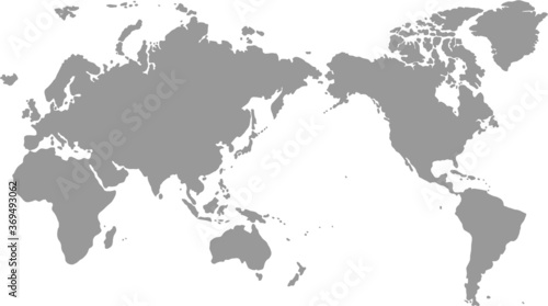 手書きの世界地図