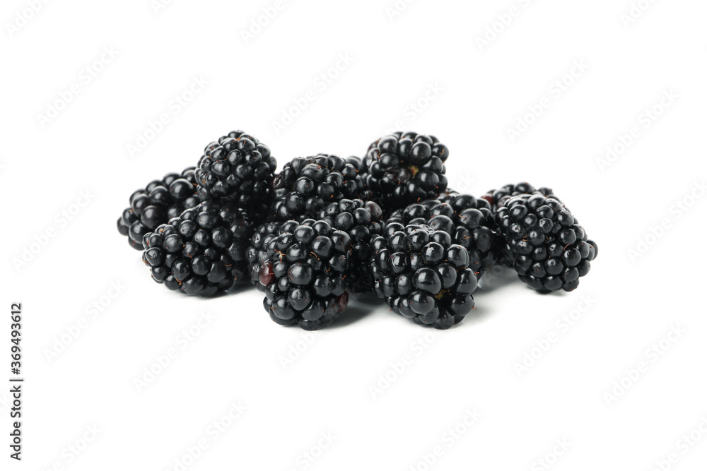 Delicious fresh blackberry isolated on white background Delicious fresh blackberry isolated on white background