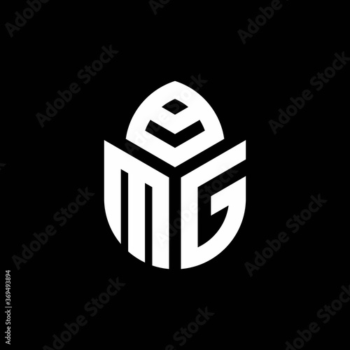 MG monogram logo with a cypress shape luxury style