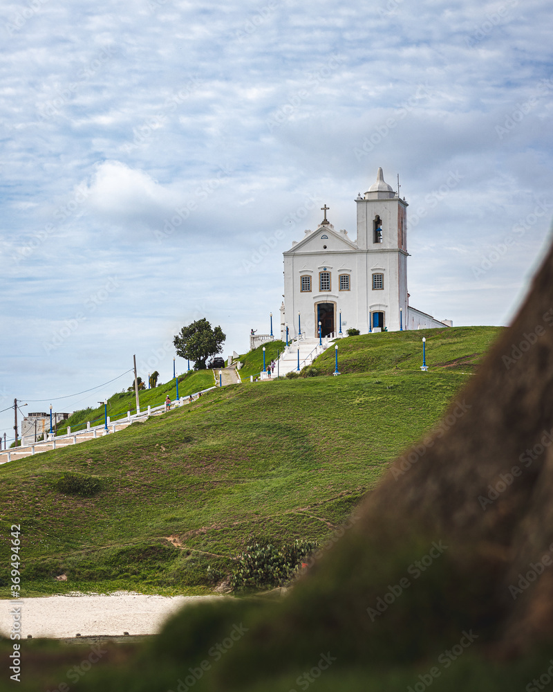 Church at Saquarema city, known as Brazilian Surf capital, até Rio de Janeiro - Brazil.