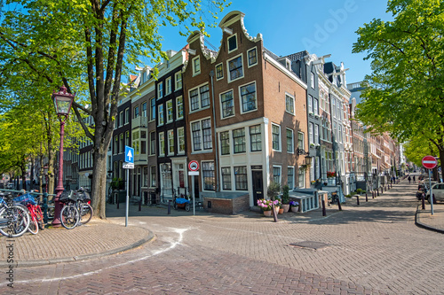 City scenic from Amsterdam at the Reguliersgracht in the Netherlands