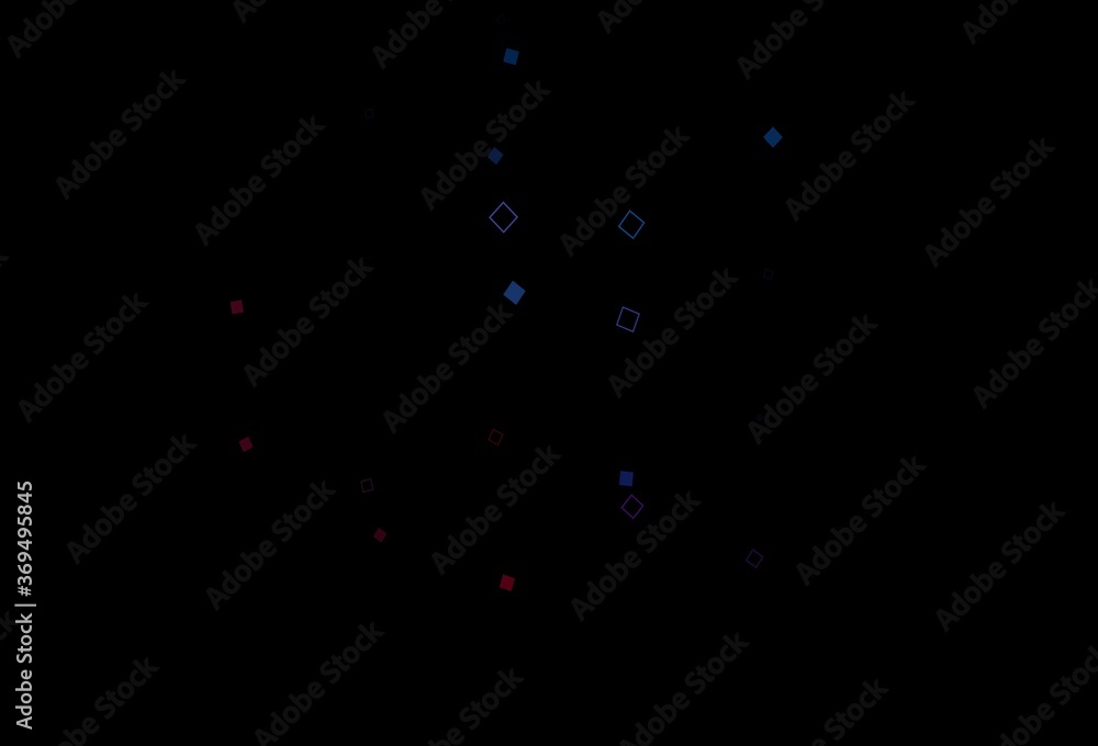 Dark Blue, Red vector pattern with crystals, rectangles. Dark Blue, Red vector pattern with crystals, rectangles.