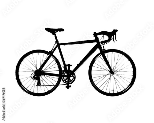 Silhueta de diversos modelos de bicicleta 