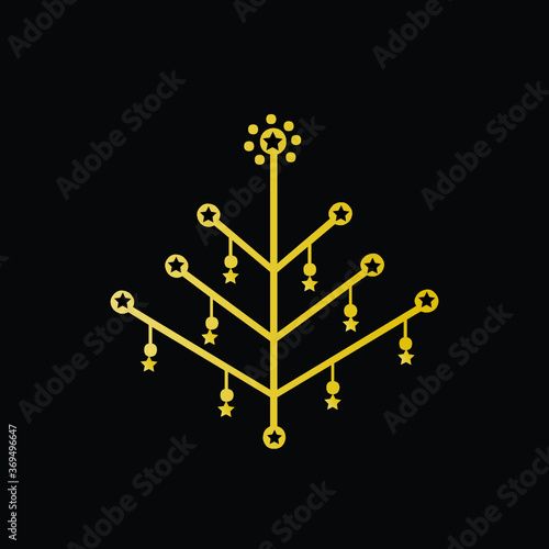 christmas tree made of lights