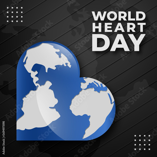 World heart day background