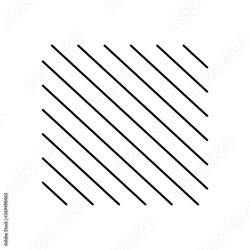 geometric shapes concept, stripes in square shape, line style