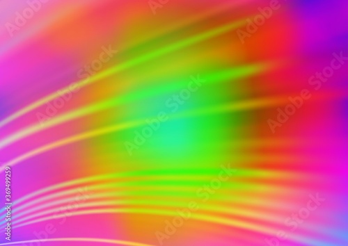 Light Multicolor, Rainbow vector blurred background. Glitter abstract illustration with an elegant design. The background for your creative designs.