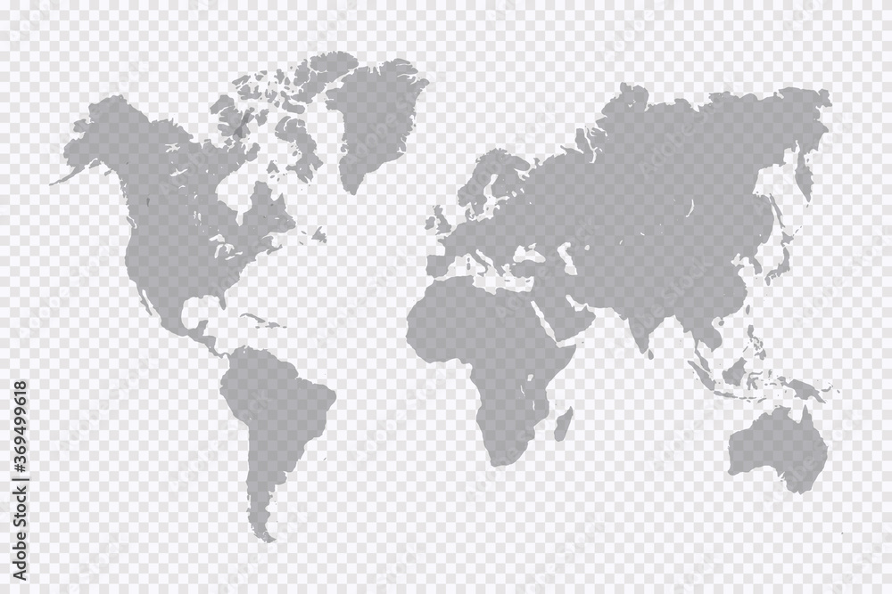Naklejka mapa świata wektor eps10. przezroczyste tło