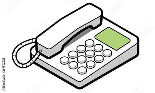 オフィスや家庭にある固定電話機