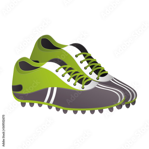 soccer sport shoes isolated icon