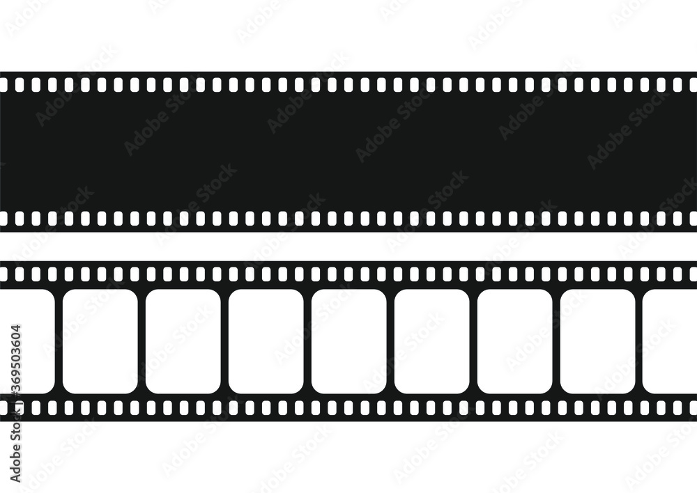 Film tape vector illustration.  Film tape icon.  Camera tape vector. 