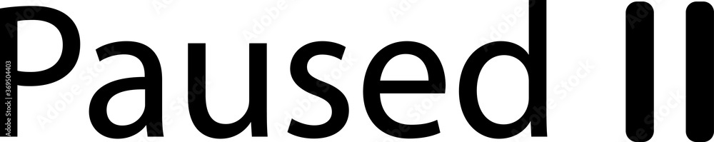 Paused. Pause sign. PC geek slogan, humor and fun quotes. Technology concept. Paused. Pause sign. PC geek slogan, humor and fun quotes. Technology concept.