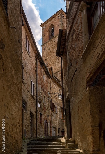 Altstadt von Anghiari in der Toskana in Italien 