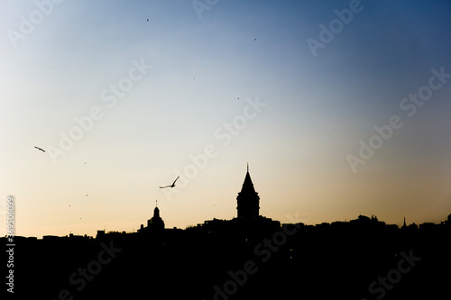 Medieval stone Galata tower...