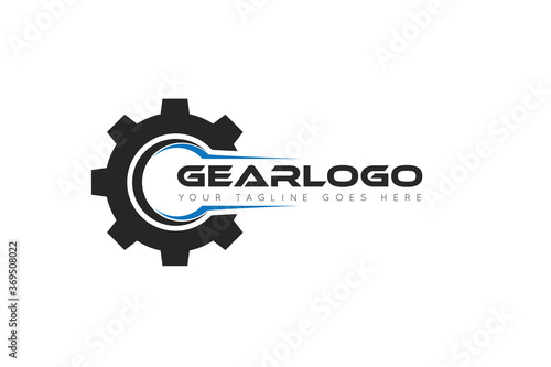 modern gear service logo, icon, symbol, vector illustration