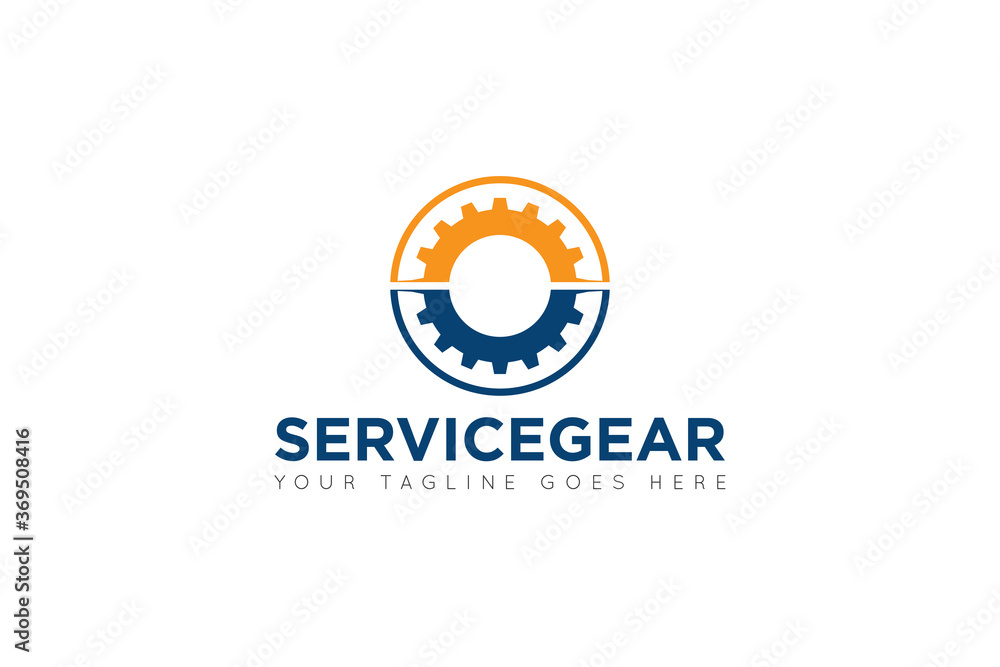 modern gear service logo, icon, symbol, vector illustration modern gear service logo, icon, symbol, vector illustration