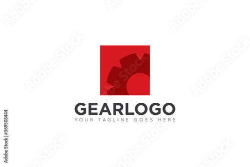 modern gear service logo, icon, symbol, vector illustration